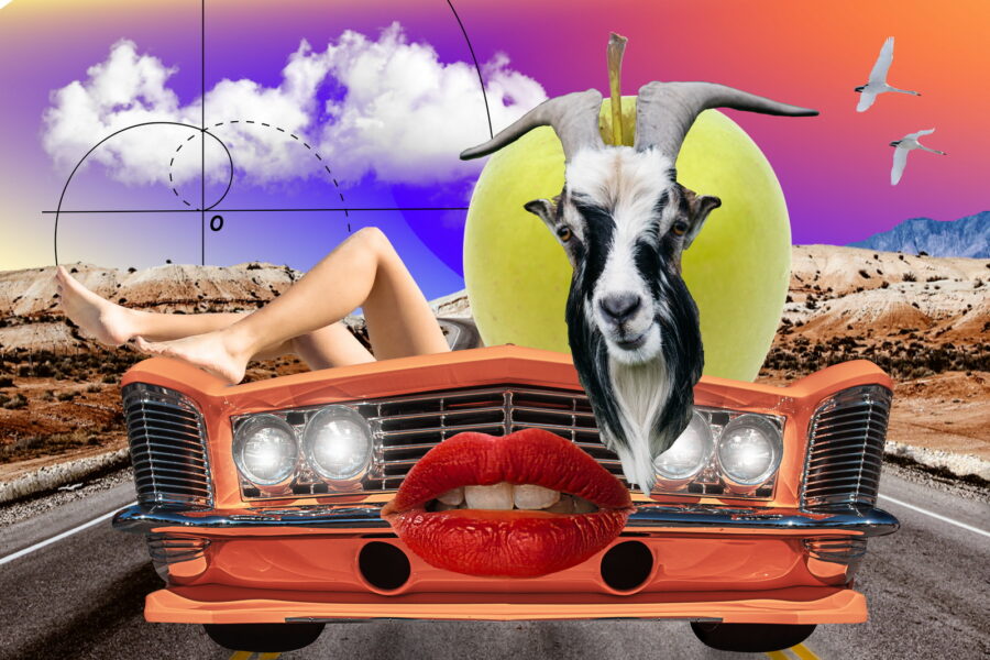 Eine surrealistische Autofahrt